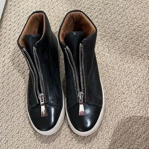 Frye Women's Lena Zip High Fashion Sneaker 9M